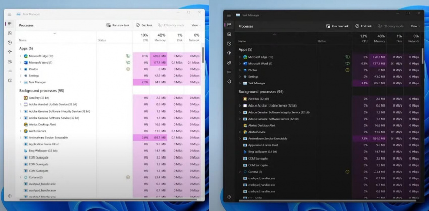 image microsoft teases a new colourful task manager for windows 11