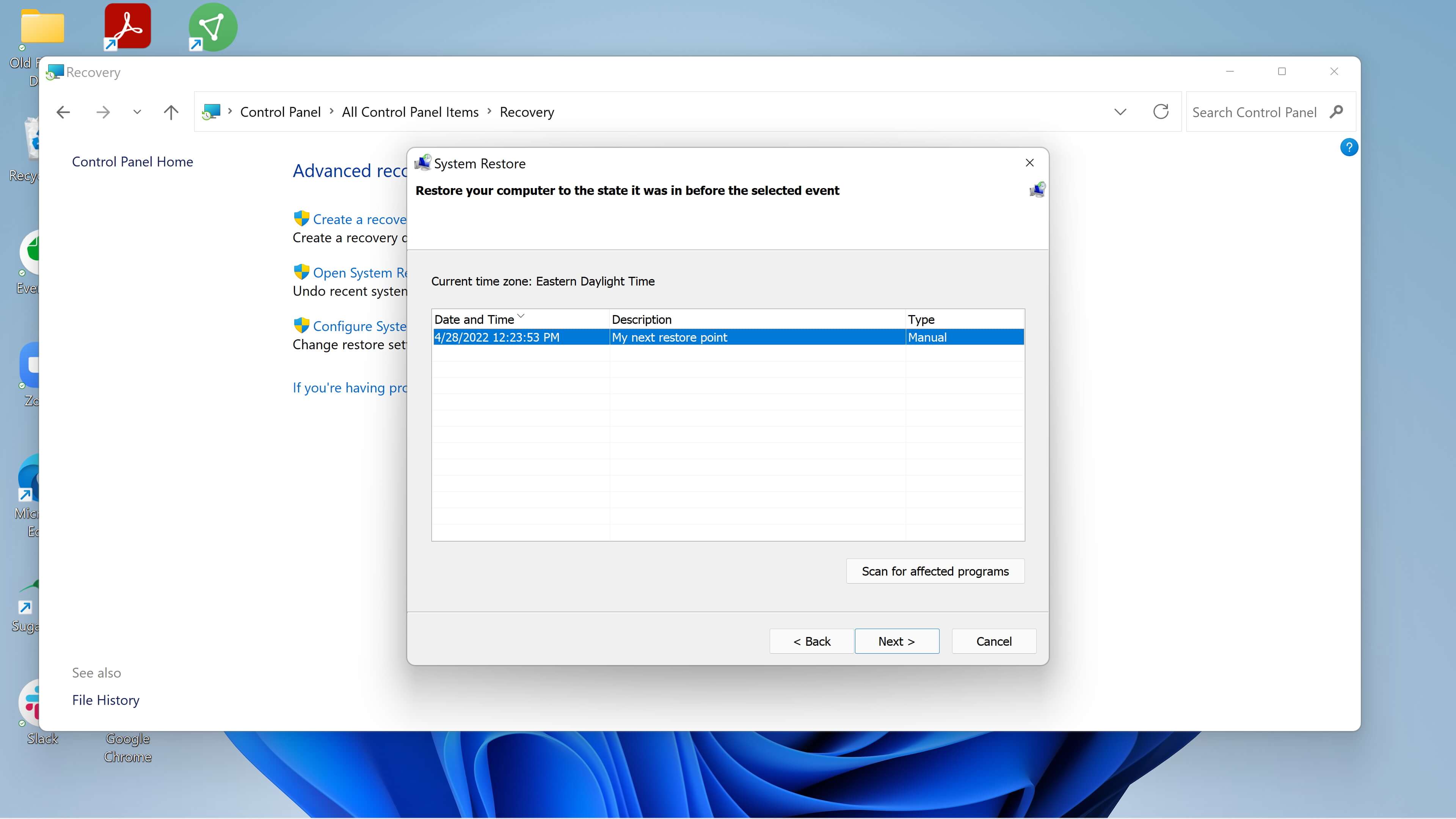 Windows 11 basics how to use System Restore 6