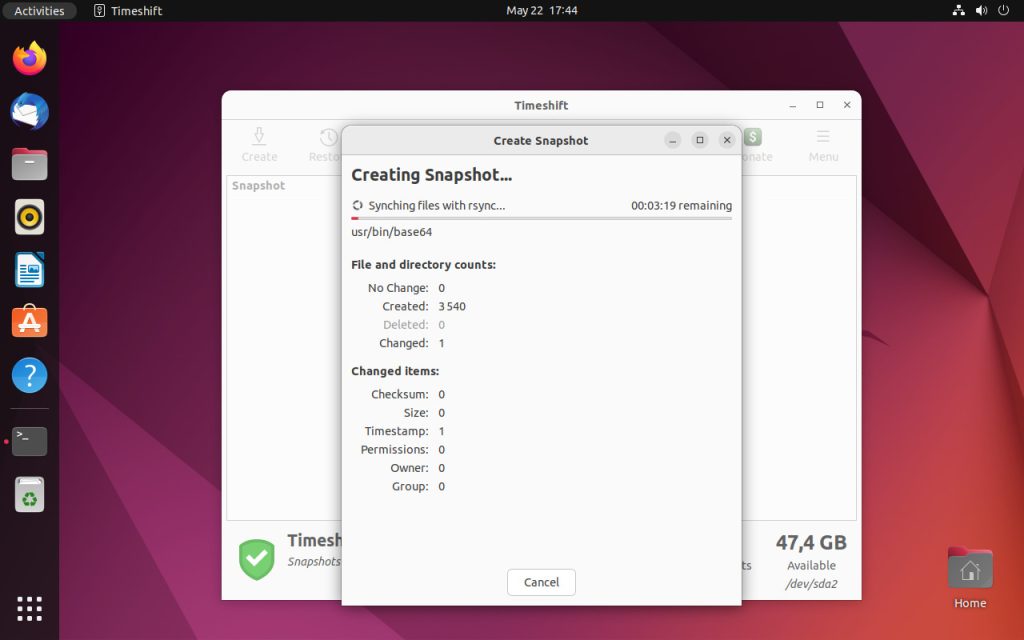 Ubuntu-22-04-Create-SnapShot-1