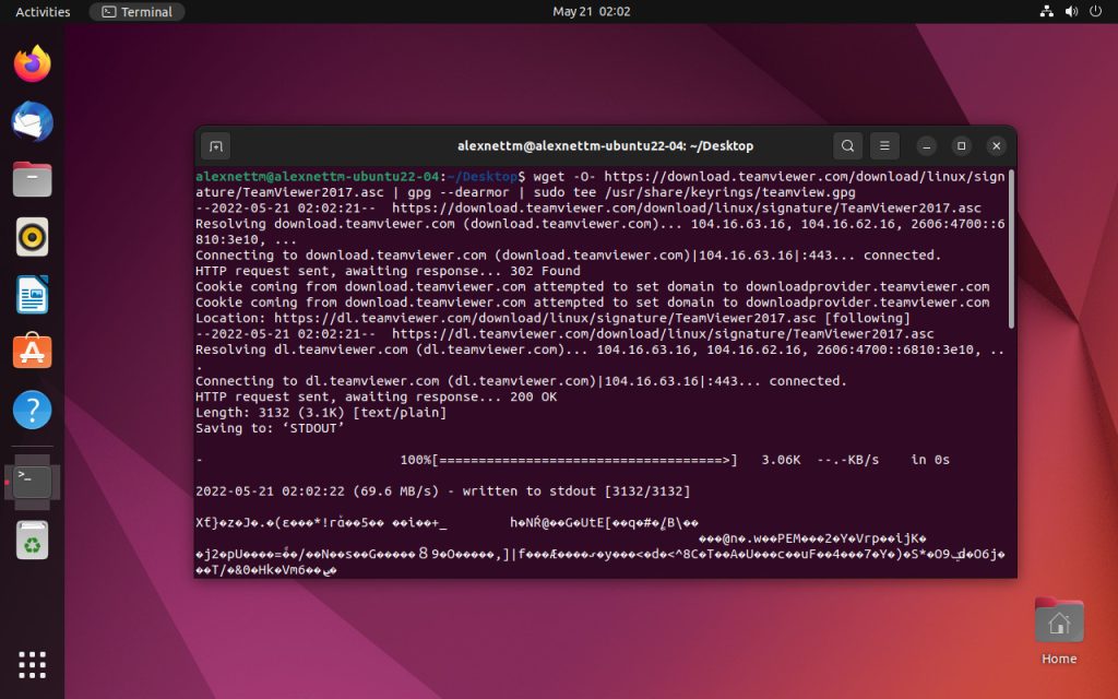 Ubuntu-22-04-Import-TeamViewer-GPG-key