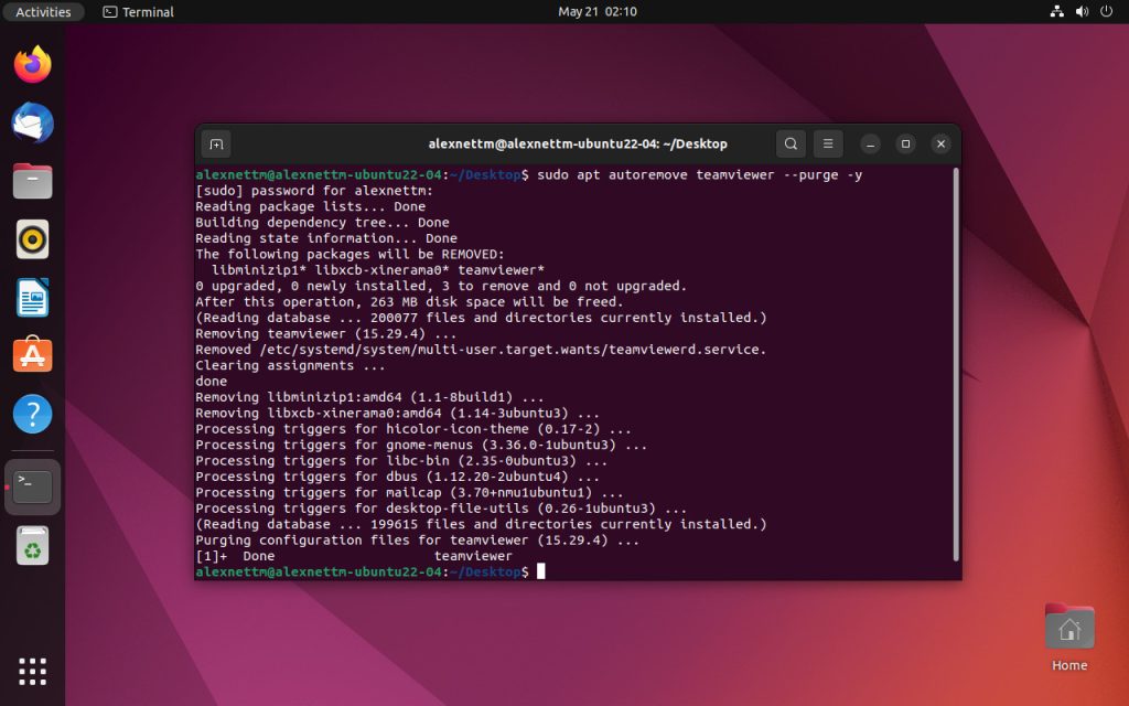 Ubuntu-22-04-uninstall-TeamViewer