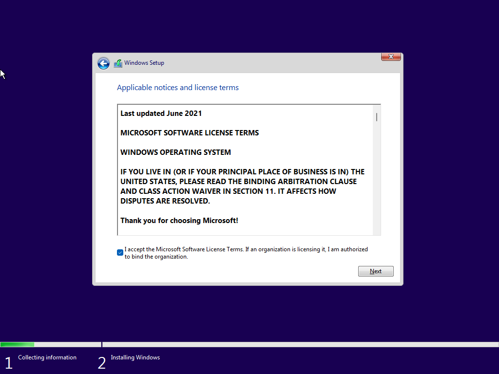 Windows 11 installation 5